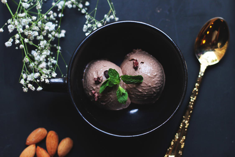 Ice cream in a bowl